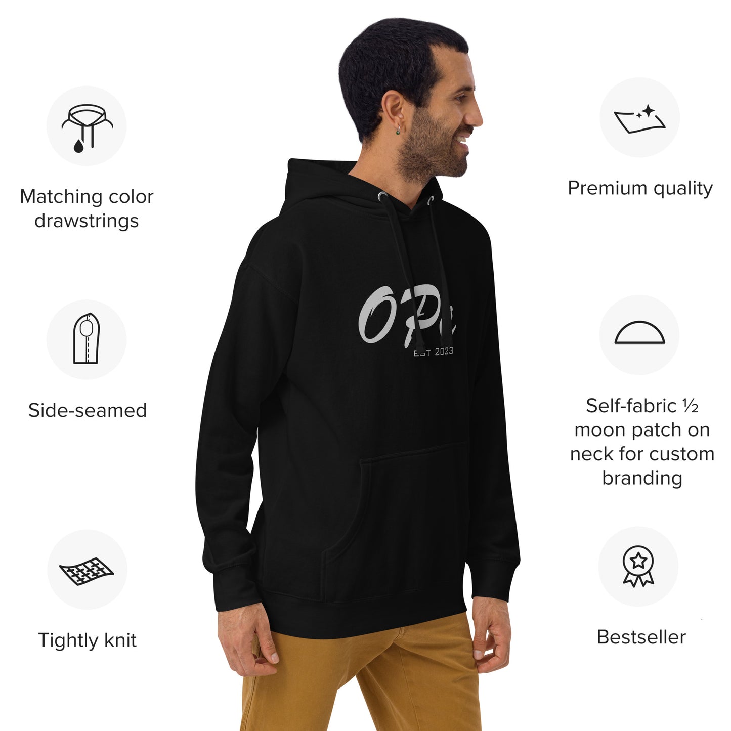 Opa print -Kapuzenpullover