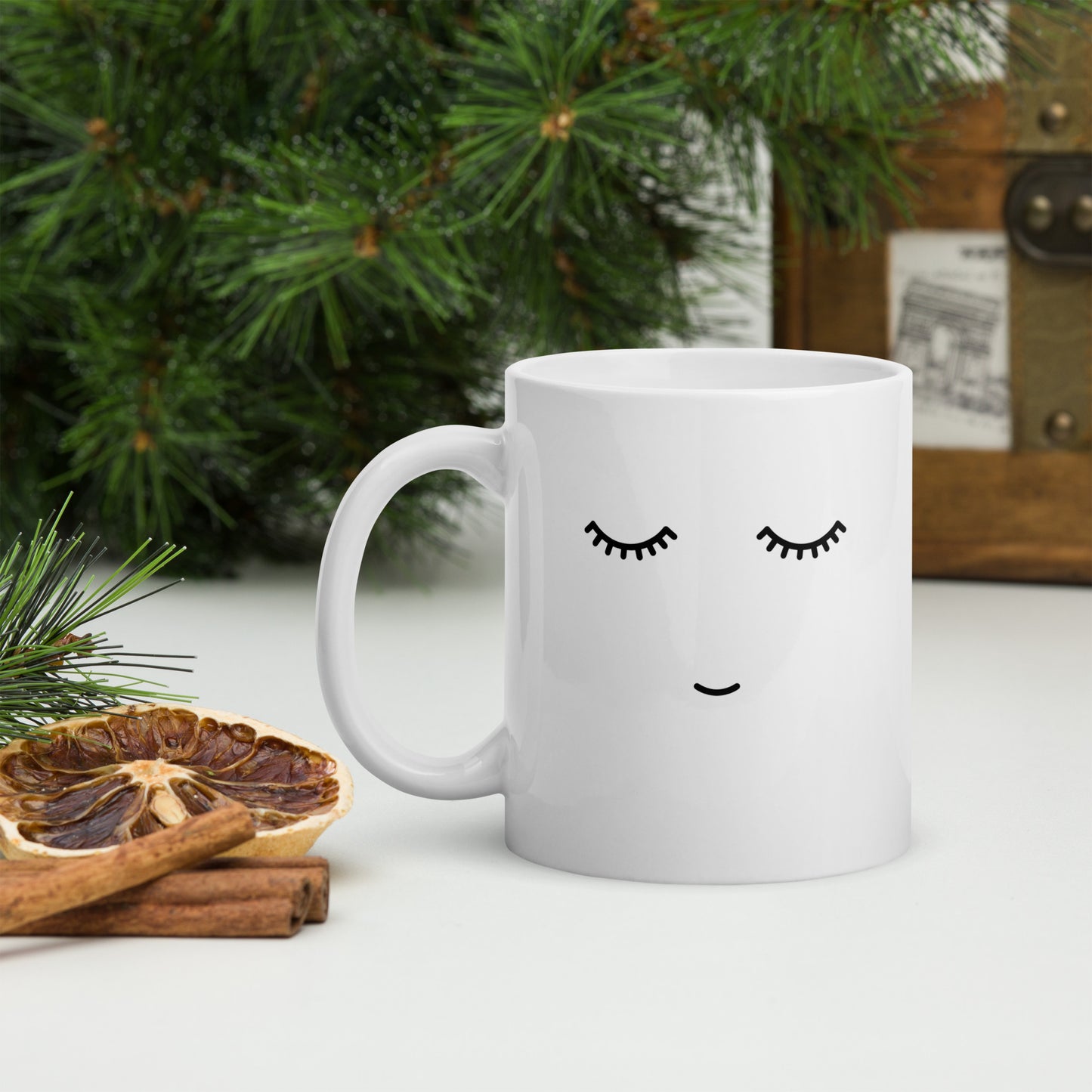 "SPECIALS"Weiße, glänzende Tasse Nr4