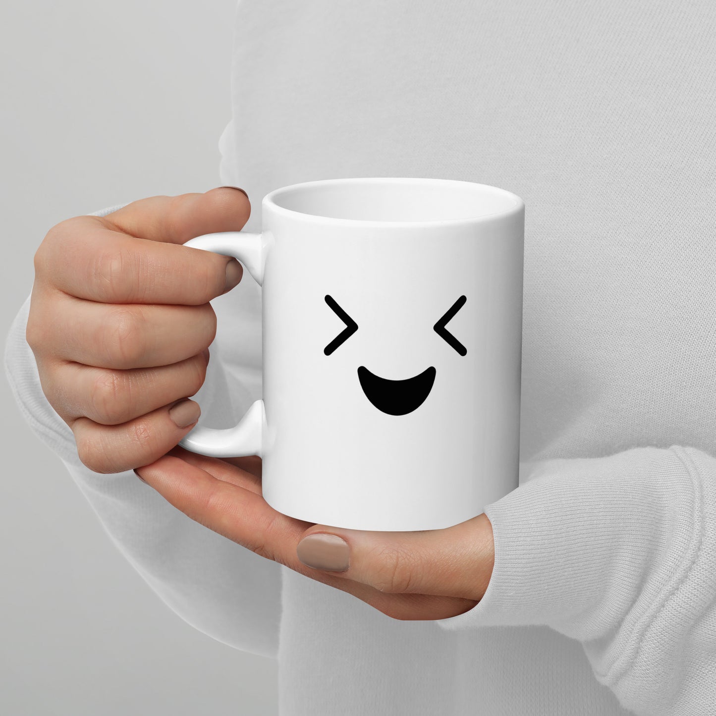 "PERSONALISIERTE EMOJI TASSE" Weiße, glänzende Tasse Nr11
