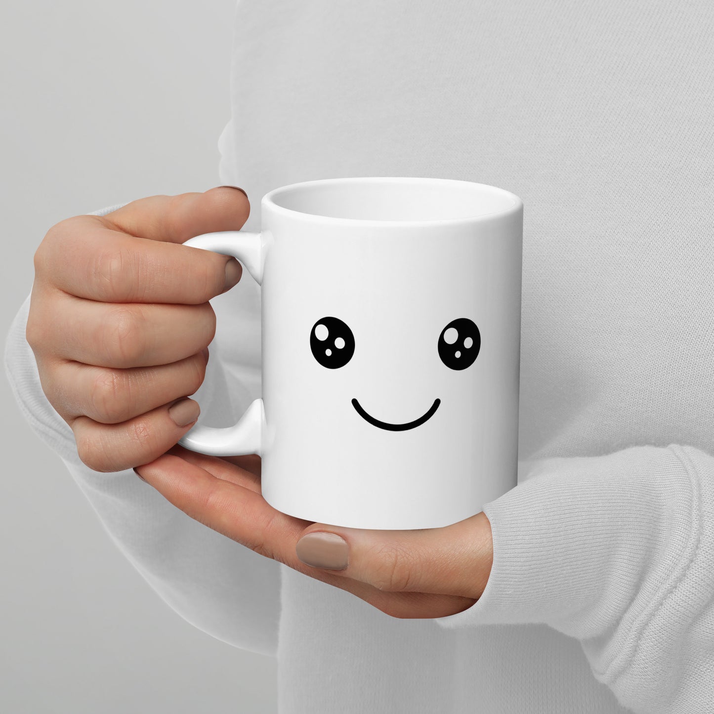 "PERSONALISIERTE EMOJI TASSE" Weiße, glänzende Tasse Nr 18