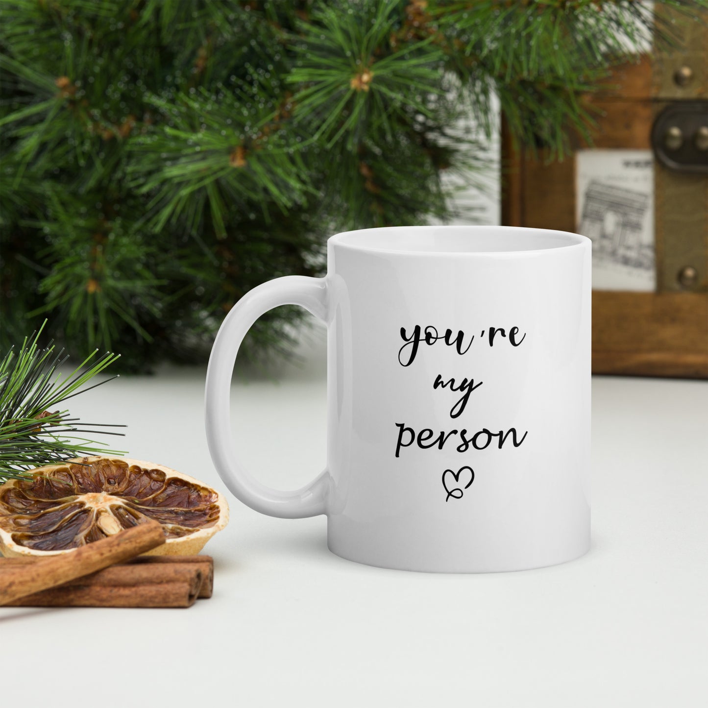 "SPECIALS _YOU ARE MY PERSON "Weiße, glänzende Tasse Nr1