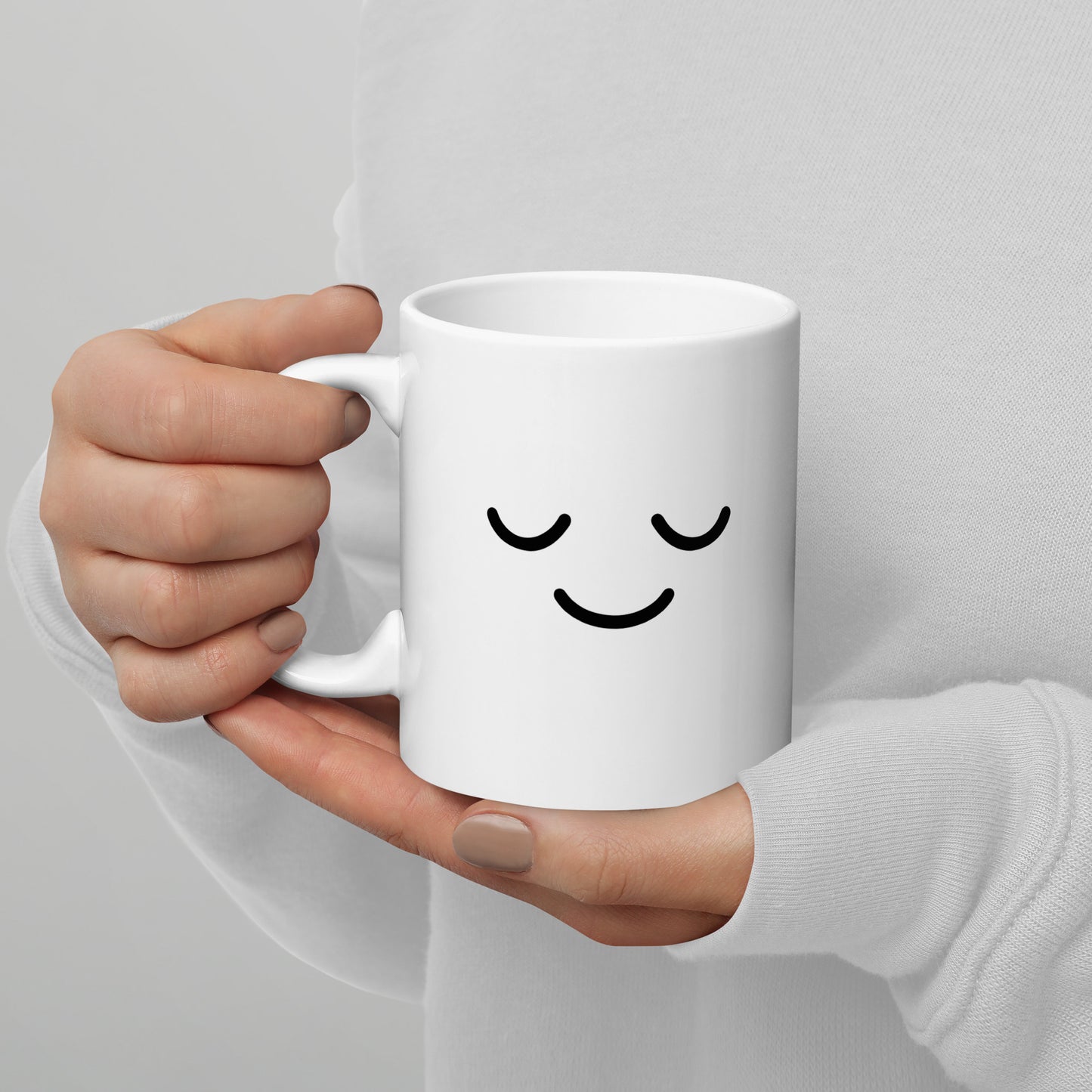 "PERSONALISIERTE EMOJI TASSE" Weiße, glänzende Tasse Nr1