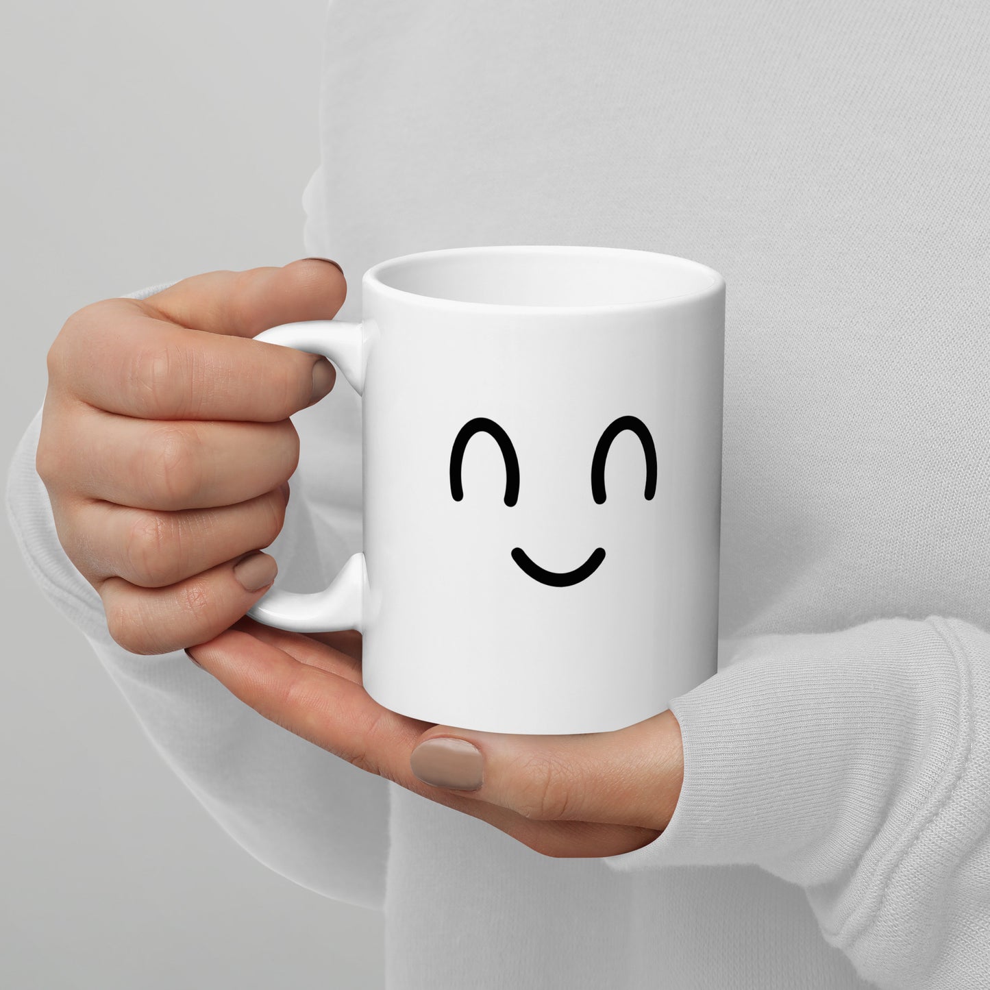 "PERSONALISIERTE EMOJI TASSE" Weiße, glänzende Tasse Nr2