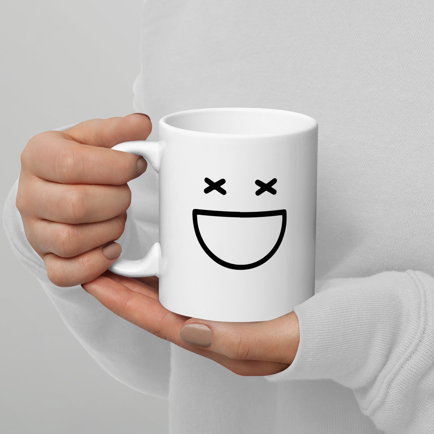 "PERSONALISIERTE EMOJI TASSE" Weiße, glänzende Tasse Nr7