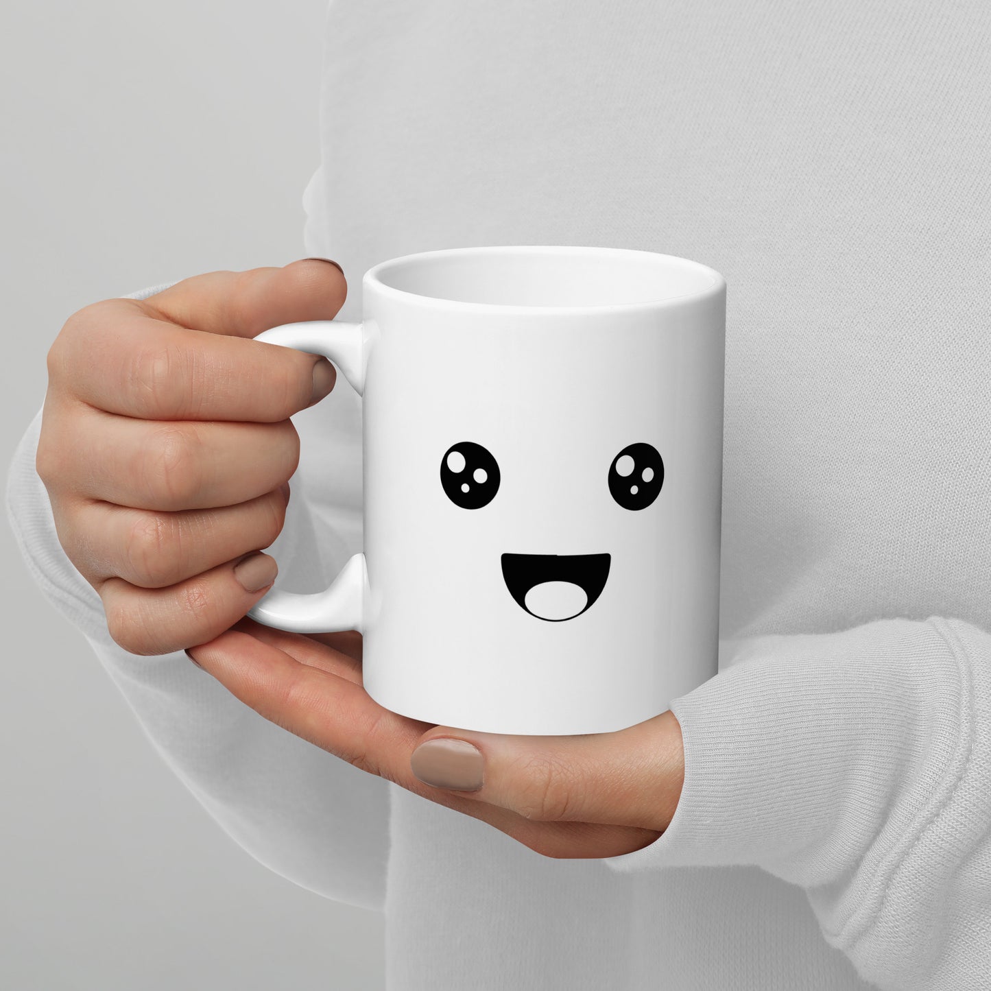 "PERSONALISIERTE EMOJI TASSE" Weiße, glänzende Tasse Nr16