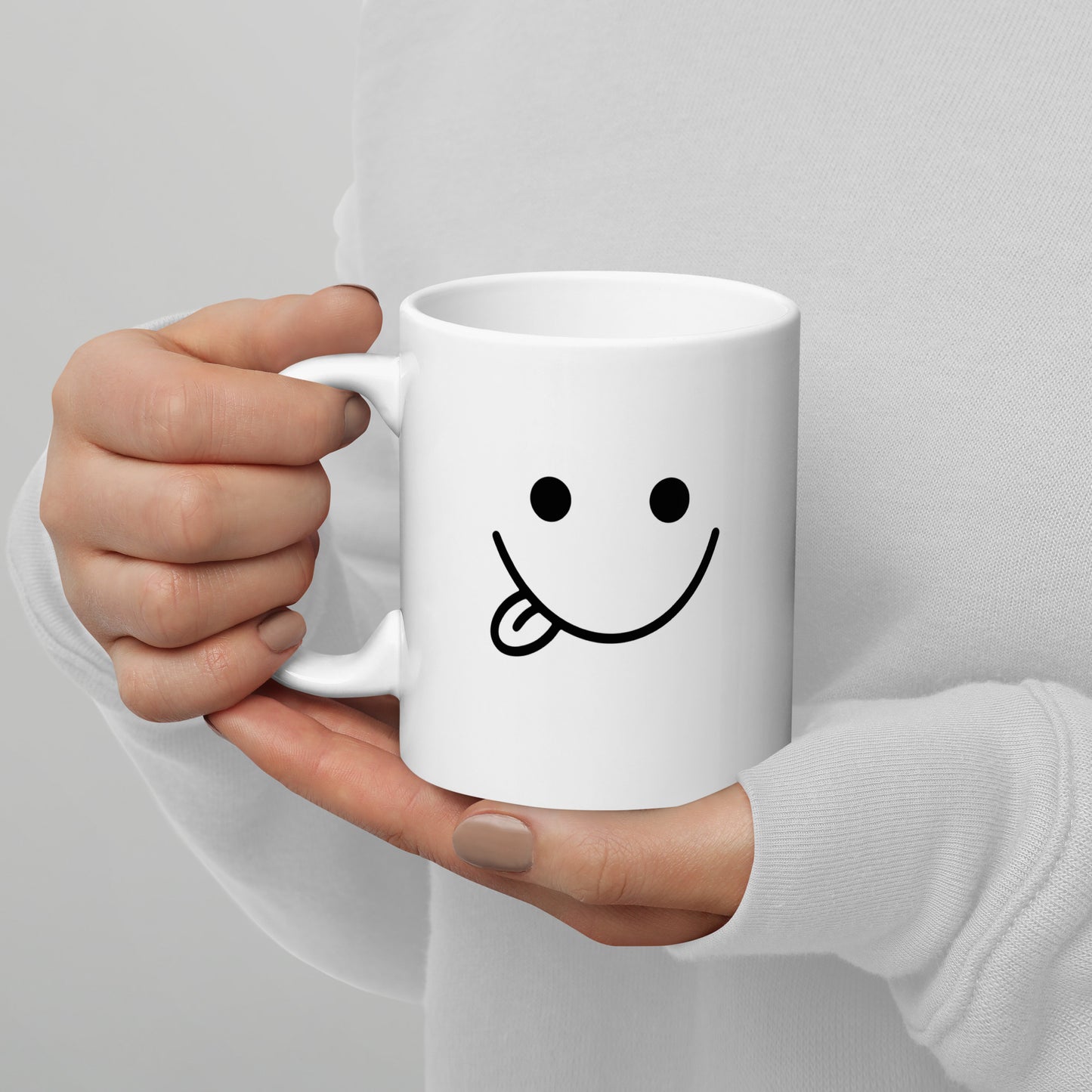 "PERSONALISIERTE EMOJI TASSE" Weiße, glänzende Tasse Nr17