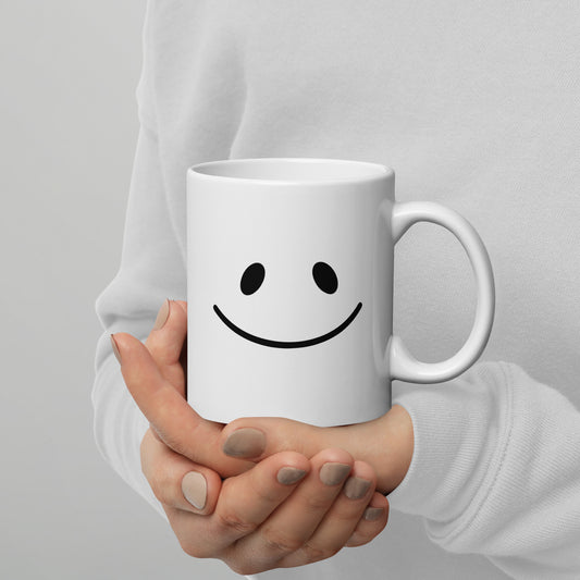 "PERSONALISIERTE EMOJI TASSE" Weiße, glänzende Tasse Nr3