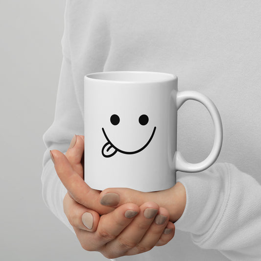 "PERSONALISIERTE EMOJI TASSE" Weiße, glänzende Tasse Nr17